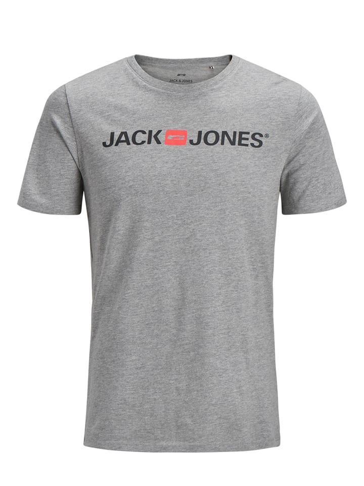 Jack & Jones Koszulka "JJECORP" w kolorze szarym rozmiar: XXL