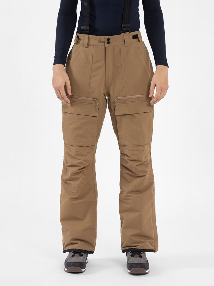 4F Spodnie narciarskie w kolorze jasnobrązowym rozmiar: XL