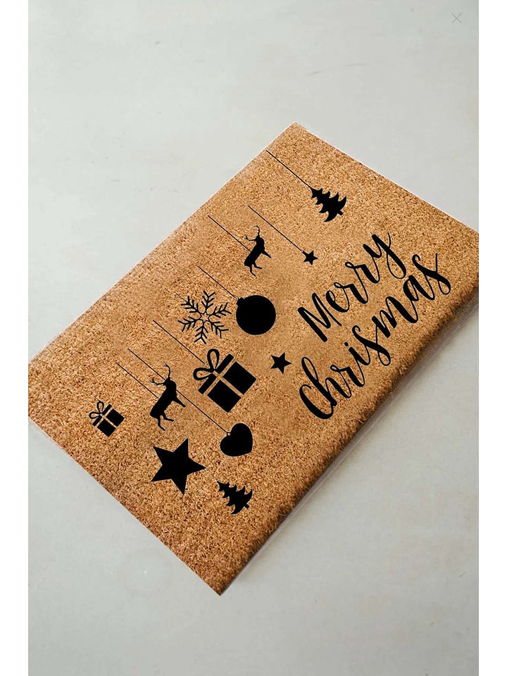 Mioli Wycieraczka w kolorze jasnobrązowym z włókna kokosowego rozmiar: 40x60 cm