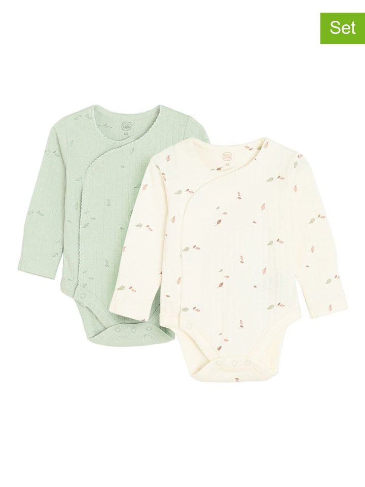 COOL CLUB Body (2 szt.) w kolorze kremowym i zielonym rozmiar: 56