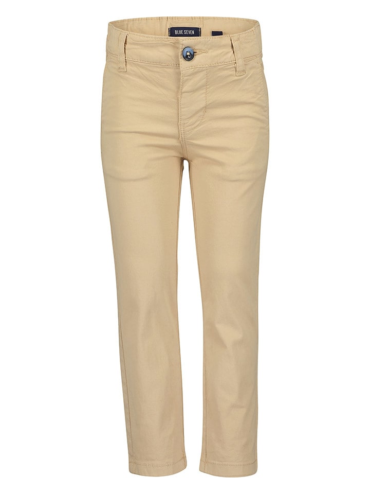 Blue Seven Spodnie chino w kolorze beżowym rozmiar: 92