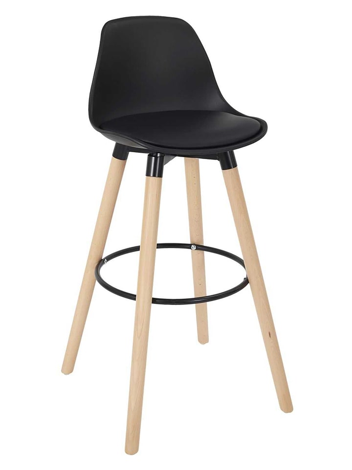 Ethnical Life Hocker barowy w kolorze czarnym - 37 x 91 x 41 cm rozmiar: onesize