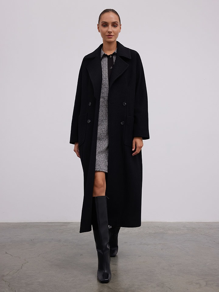 BGN Płaszcz przejściowy w kolorze czarnym rozmiar: 38