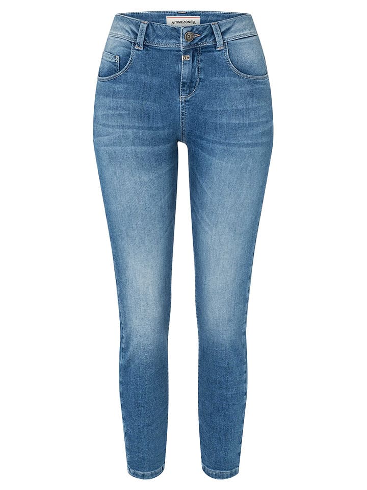 Timezone Dżinsy "Florence" - Skinny fit - w kolorze niebieskim rozmiar: W24/L28