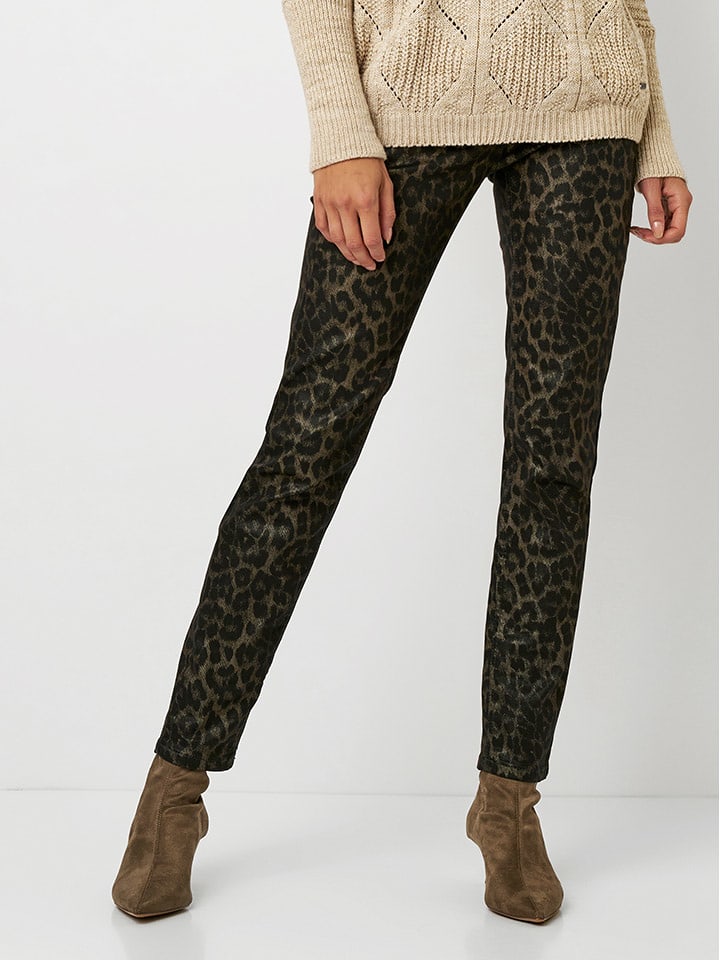 Rosner Spodnie "Perfect Shape" w kolorze khaki rozmiar: 44