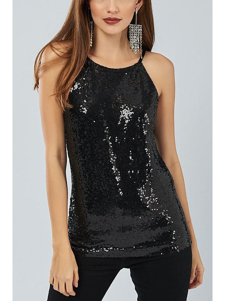 Milan Kiss Top w kolorze czarnym rozmiar: M