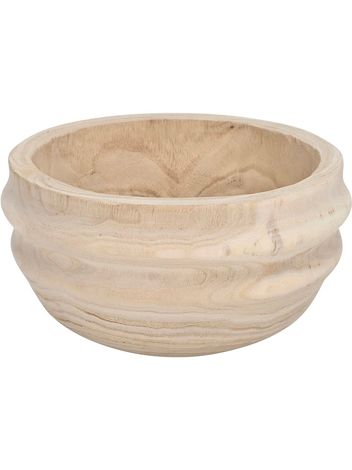 POSIWIO Dekoracyjna miska w kolorze beżowym - wys. 15 x Ø 25 cm rozmiar: onesize