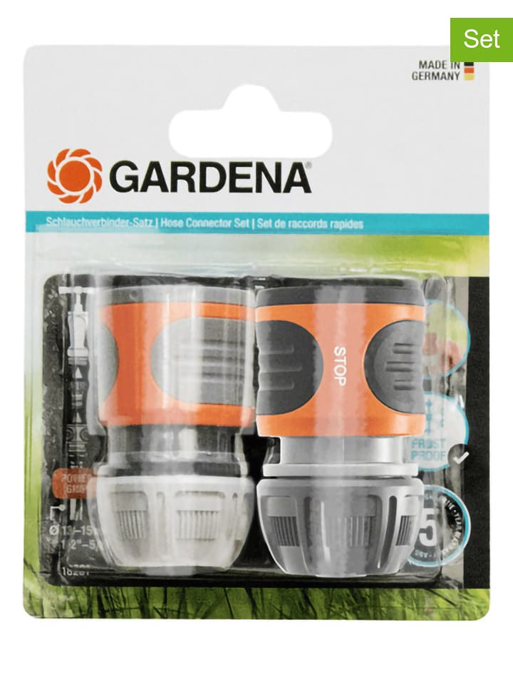 Gardena 2-częściowy zestaw w kolorze czarno-pomarańczowym rozmiar: onesize