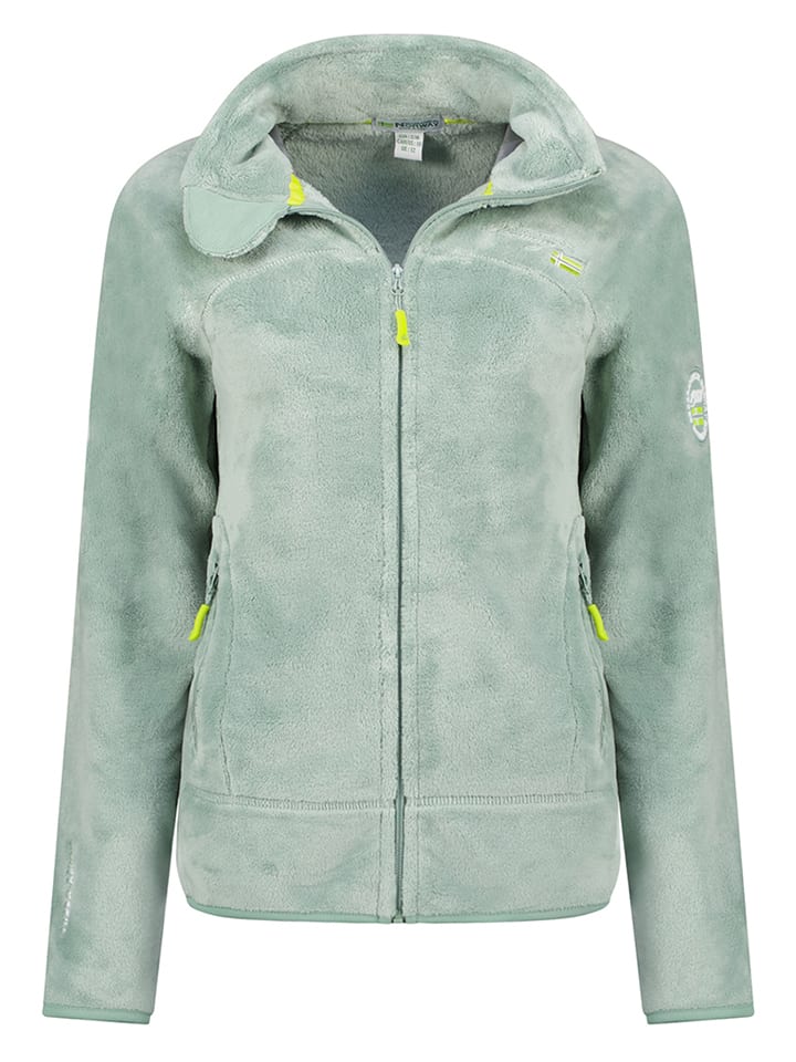 Geographical Norway Kurtka polarowa "Upaline" w kolorze zielonym rozmiar: 176