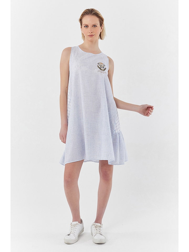 Galvanni Sukienka w kolorze biało-błękitnym rozmiar: S