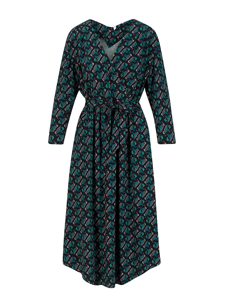 Blutsgeschwister Sukienka "Charleston heart" w kolorze granatowo-turkusowym rozmiar: S