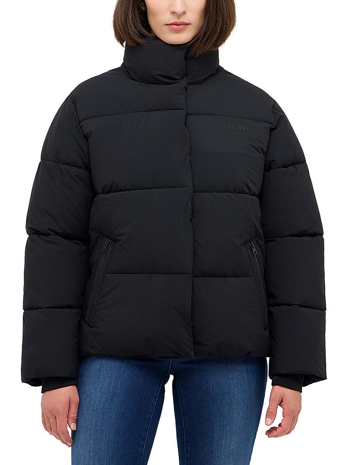 Mustang Kurtka pikowana w kolorze czarnym rozmiar: L
