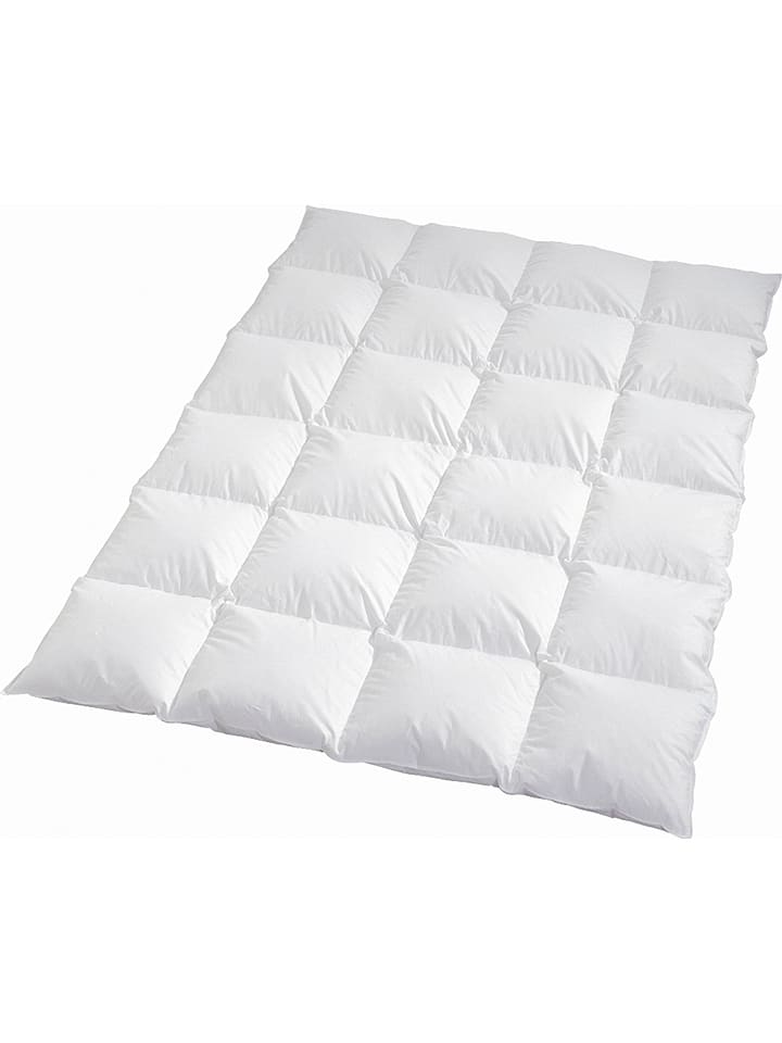 Häussling Bettwaren Zimowa kołdra puchowa w kolorze białym rozmiar: 155x220 cm