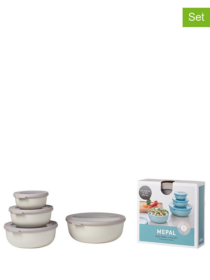 Mepal Pojemniki (4 szt.) w kolorze kremowym rozmiar: onesize