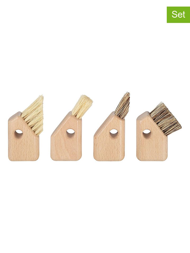Blomus Szczotki kuchenne (4 szt.) "Aves" w kolorze beżowym - dł. 9 cm rozmiar: onesize