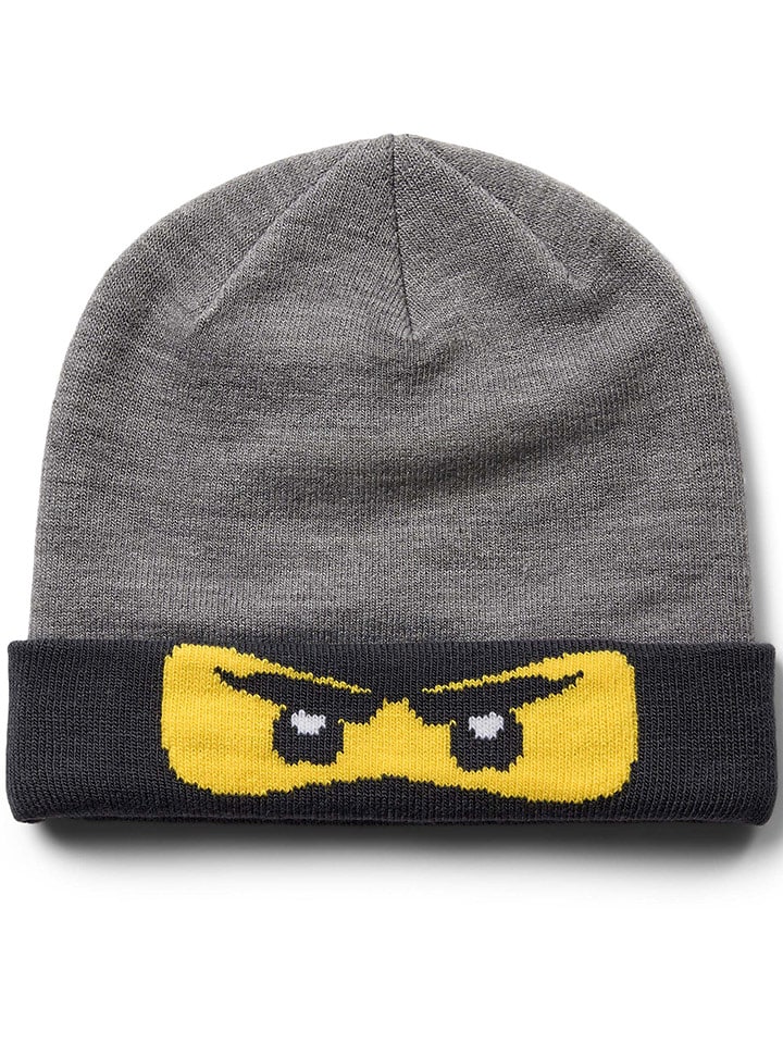 LEGO Czapka beanie "Lwantony 710" w kolorze szarym rozmiar: 54-56 cm