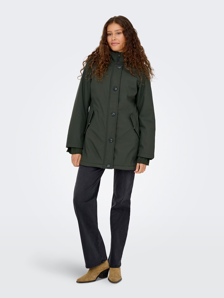 ONLY Parka puchowa w kolorze zielonym rozmiar: XL