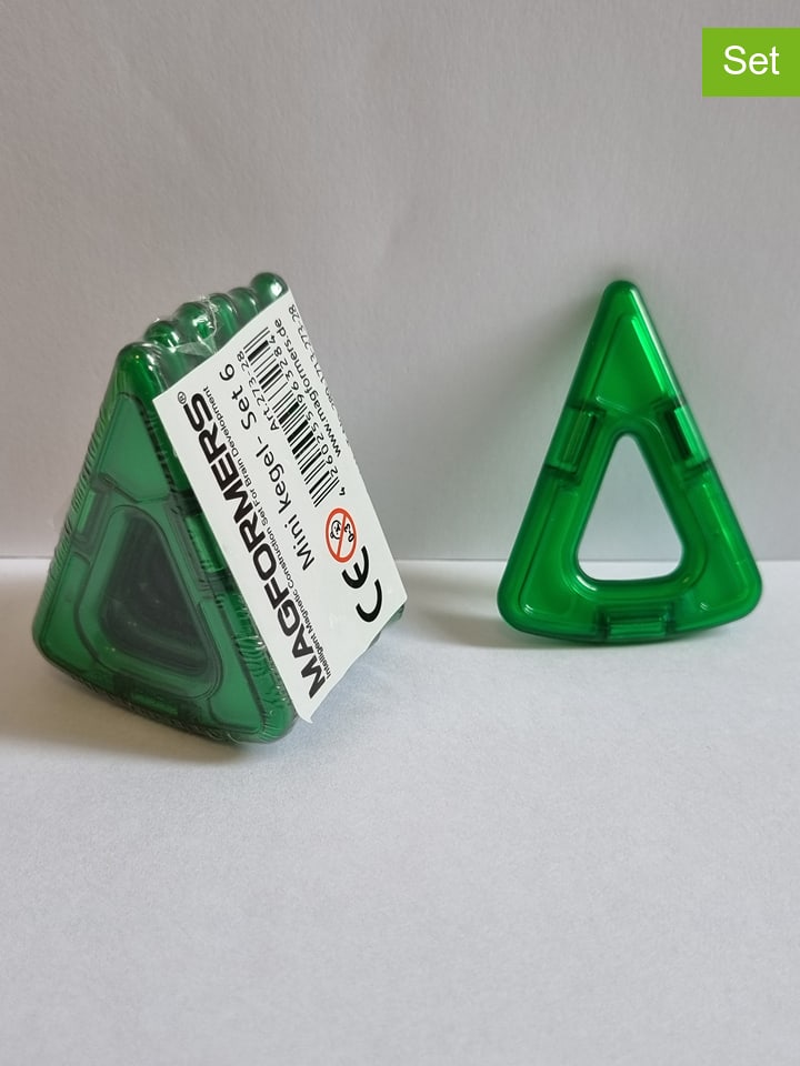 MAGFORMERS 6-częściowy zestaw akcesoriów "Mini stożki" - 3+ rozmiar: onesize