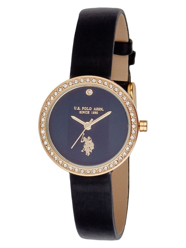 U.S. Polo Assn. Zegarek kwarcowy w kolorze złoto-czarnym rozmiar: onesize