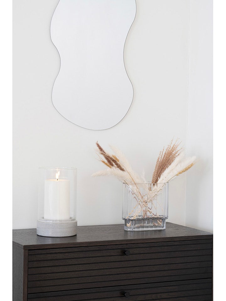 House Nordic Świecznik w kolorze szarym - wys. 25,5 x Ø 16 cm rozmiar: onesize