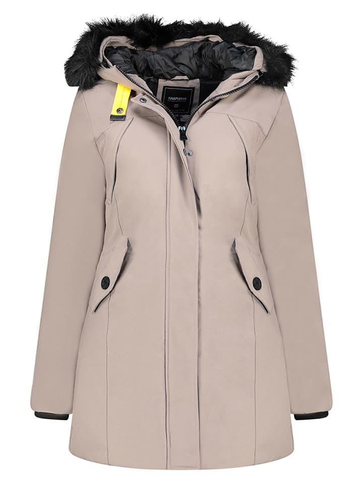 ANAPURNA Parka "Cherifana" w kolorze szarobrązowym rozmiar: XL