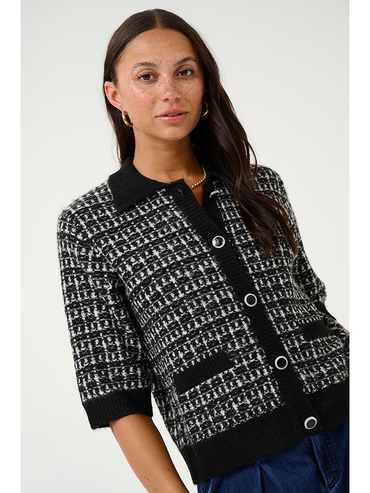 Kaffe Kardigan "Birte" w kolorze czarnym rozmiar: M