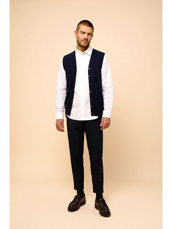 Just Cashmere Kaszmirowa kamizelka "Lana" w kolorze granatowym rozmiar: XL