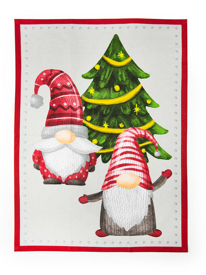 Trendy Kitchen by EXCÉLSA Ściereczka "Gnomo Friends" ze wzorem do naczyń - 70 x 50 cm rozmiar: onesize
