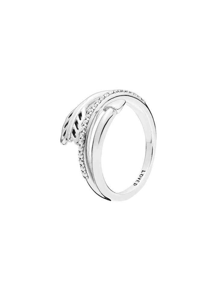 Pandora Srebrny pierścionek z cyrkoniami rozmiar: 48