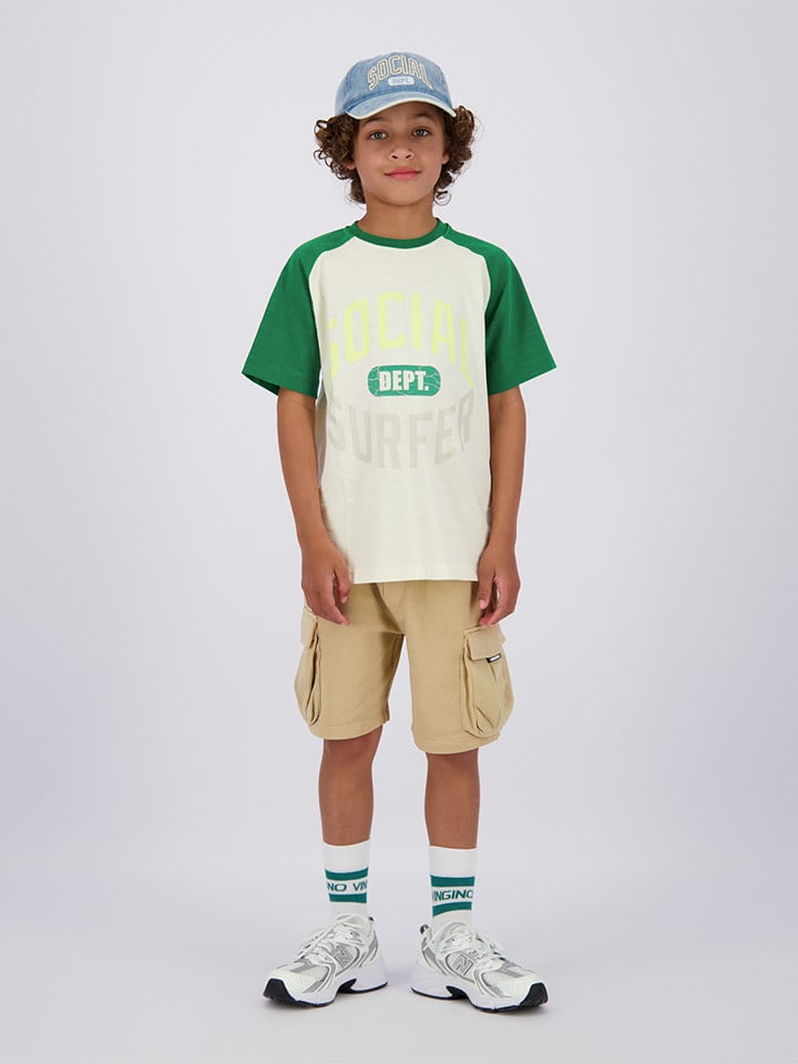 Vingino Bojówki w kolorze beżowym rozmiar: 152