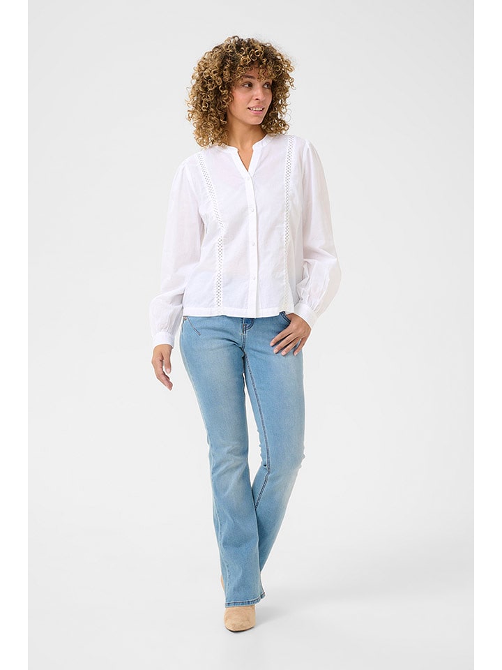 Kaffe Bluzka w kolorze białym rozmiar: 38