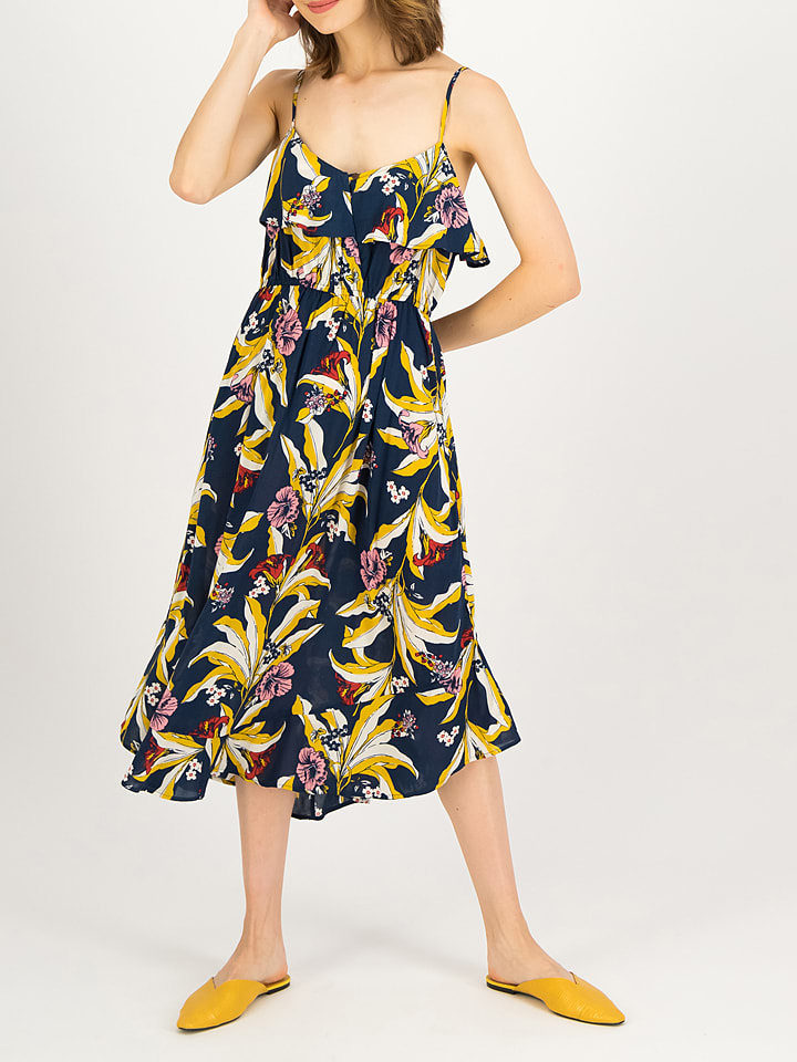 Blutsgeschwister Sukienka "Dream Baby Dream" w kolorze granatowym ze wzorem rozmiar: XL