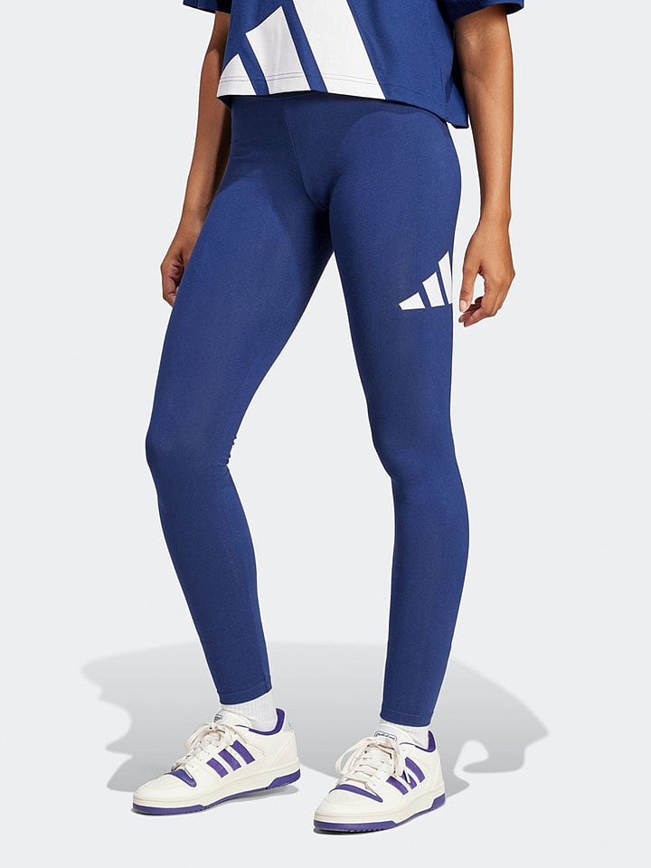 adidas Legginsy funkcyjne w kolorze granatowym rozmiar: L
