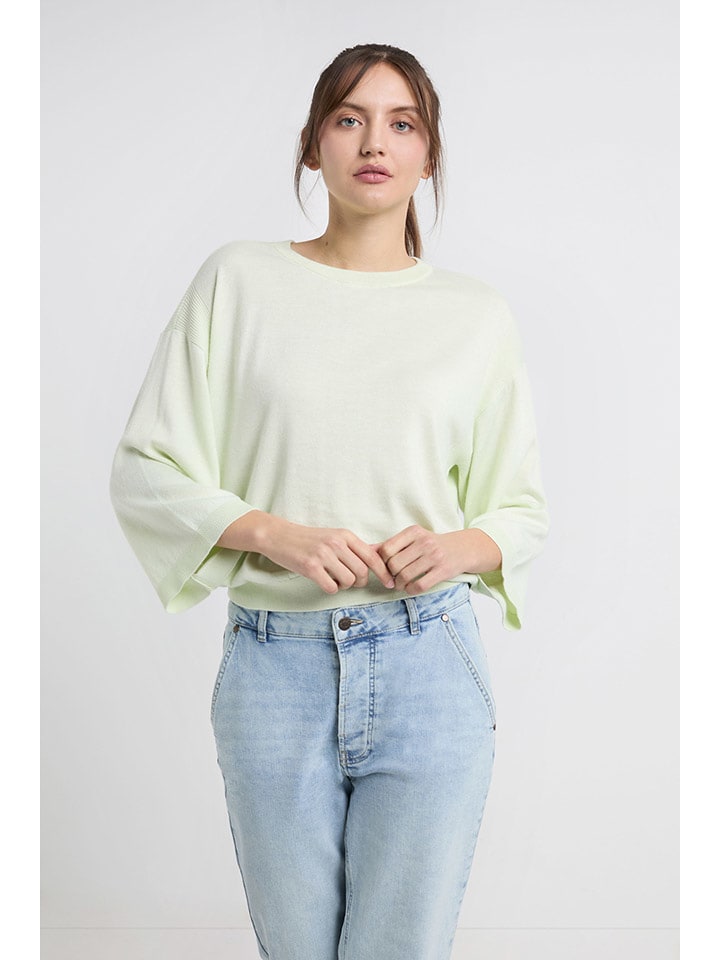 Josephine & Co Sweter "Janou" w kolorze zielonym rozmiar: XL