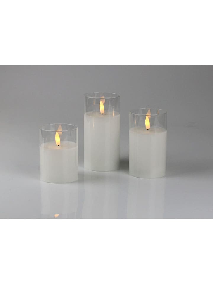 AM Design Świece LED (3 szt.) w kolorze białym rozmiar: onesize