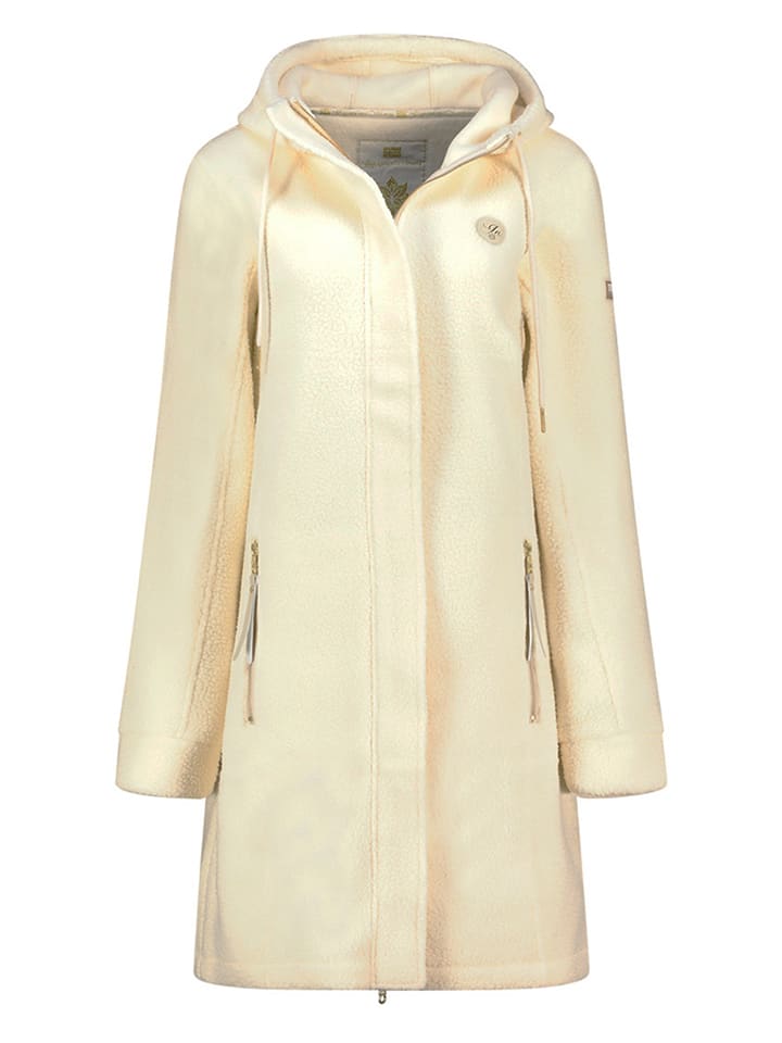 Geographical Norway Płaszcz polarowy "Tartine" w kolorze kremowym rozmiar: S