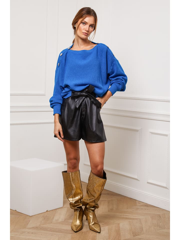 Joséfine Sweter "Burny" w kolorze niebieskim rozmiar: S