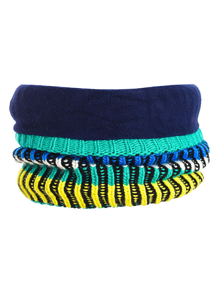 Buff Szal-koło w kolorze zielono-żółto-niebieskim - 29 x 28 cm rozmiar: onesize