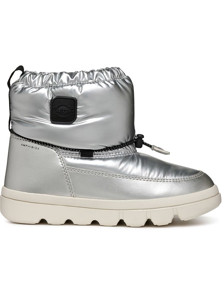 Geox Botki "Willaboom" w kolorze srebrnym rozmiar: 36
