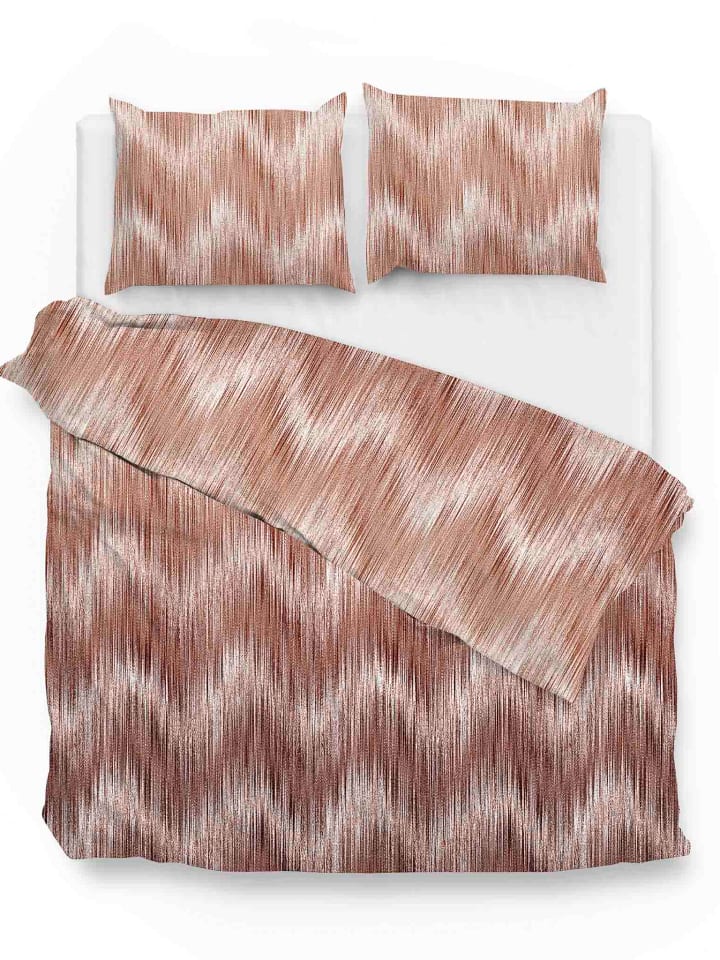 Zo!Home Komplet pościeli w kolorze jasnobrązowym z mako-satyny rozmiar: 135x200 cm
