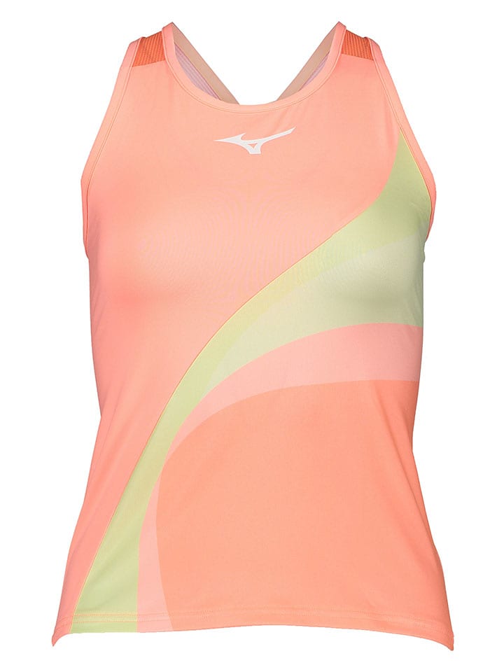 Mizuno Top funkcyjny w kolorze pomarańczowo-żółto-różowym rozmiar: XS