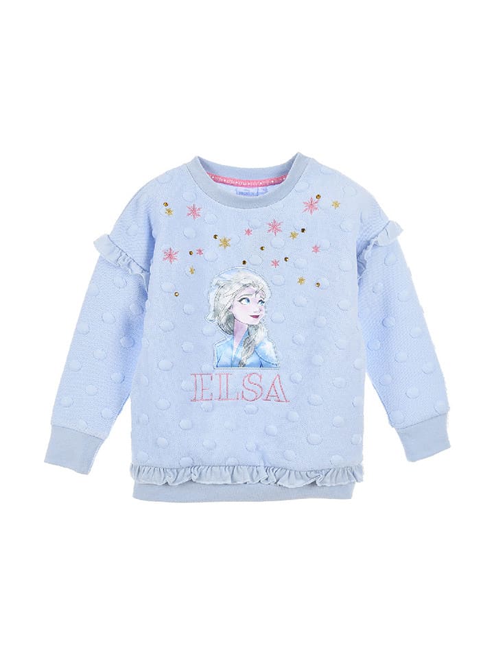 Disney Frozen Bluza "Kraina Lodu" w kolorze błękitnym rozmiar: 116