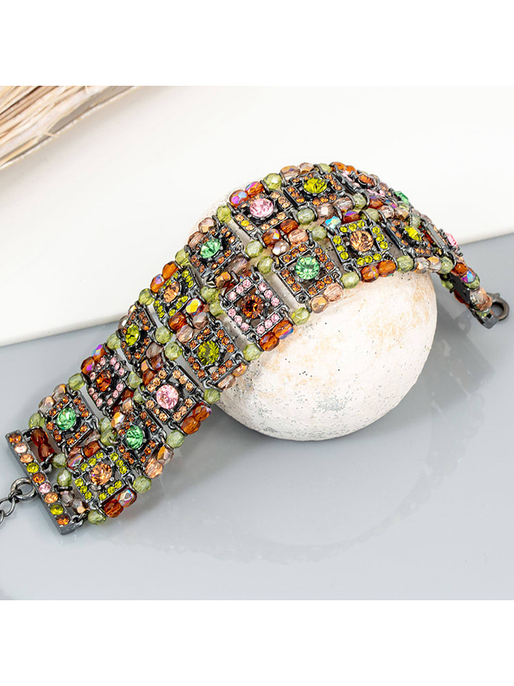 MENTHE À L'O Srebrna bransoletka z kryształami Swarovski rozmiar: onesize