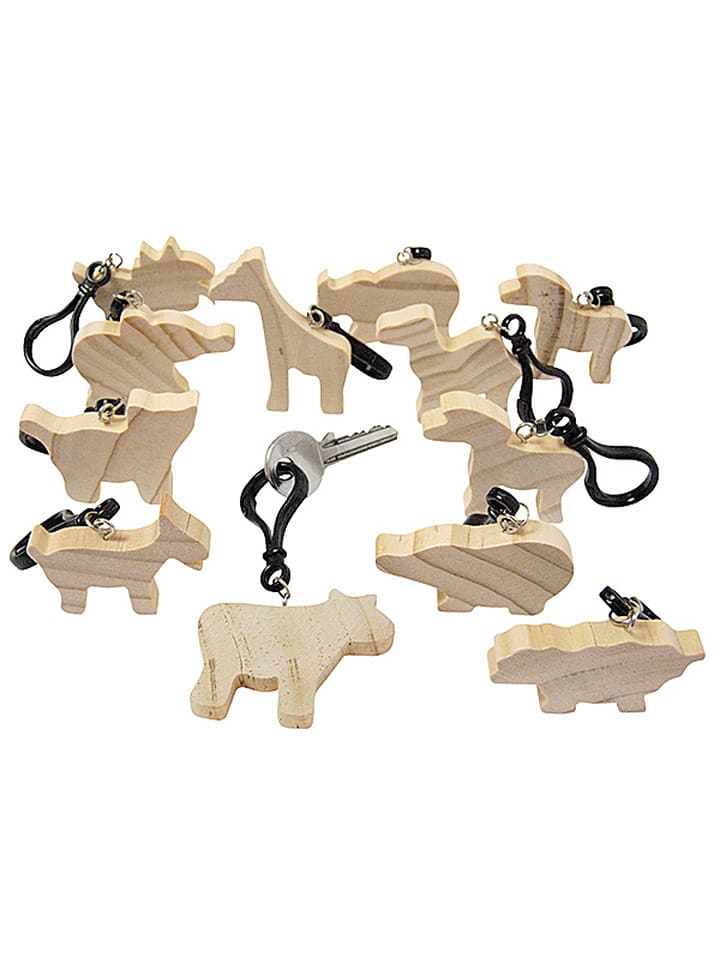 SUNNYSUE Breloki (12 szt.) "Animals" do kluczy - 3+ rozmiar: onesize