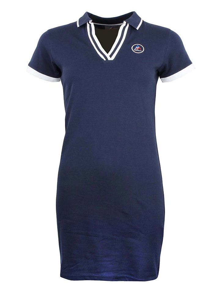 Peak Mountain Sukienka polo w kolorze granatowym rozmiar: L