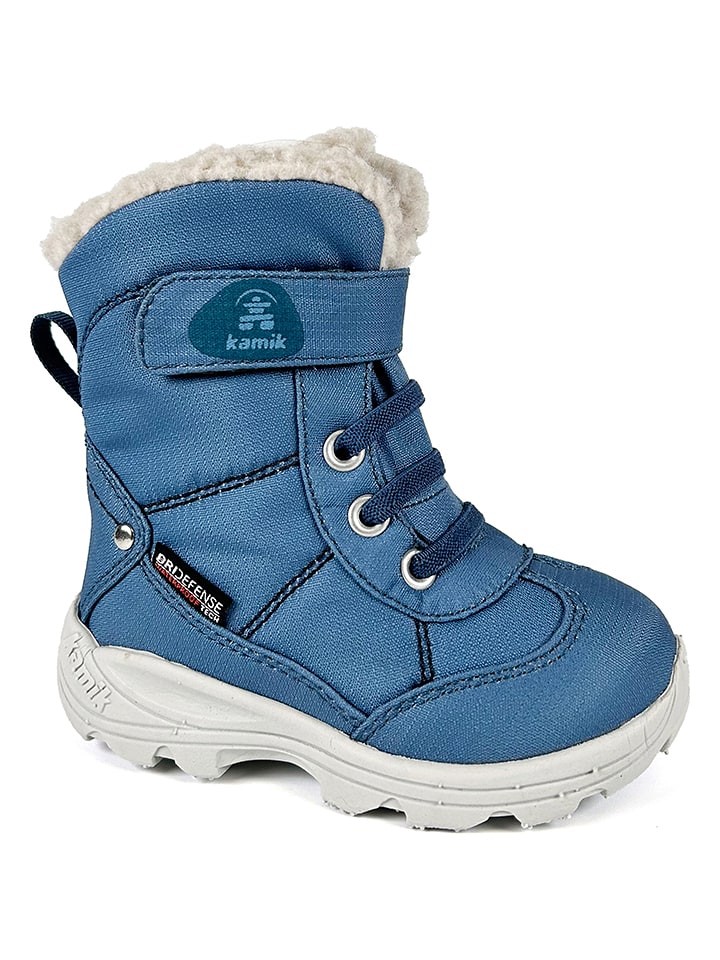 Kamik Kozaki zimowe "Snowman" w kolorze niebieskim rozmiar: 24