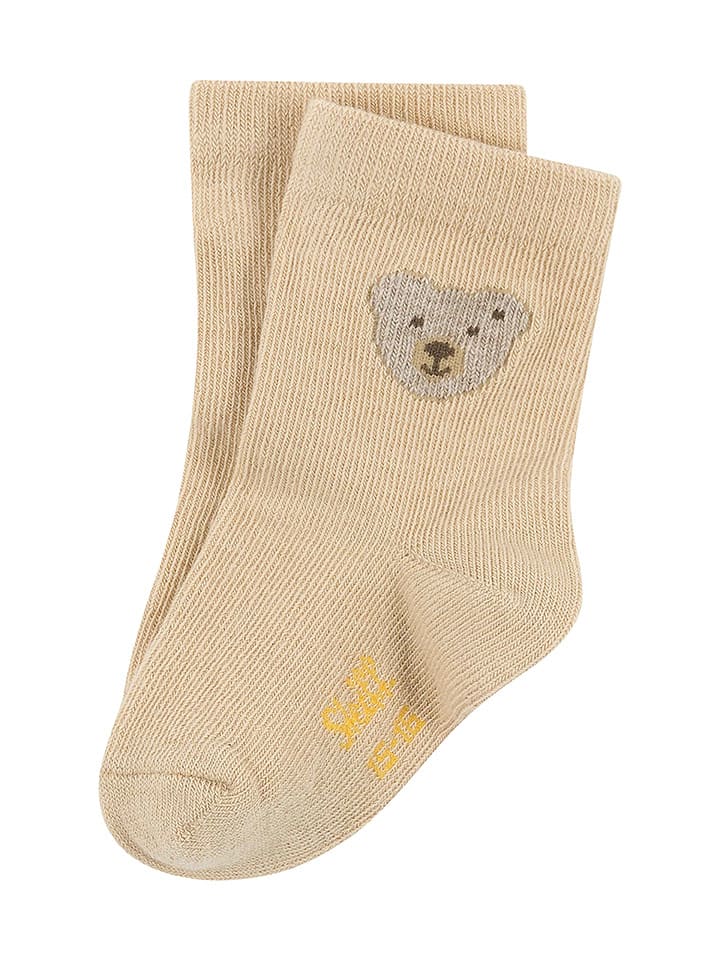 Steiff Skarpety w kolorze beżowym rozmiar: 14