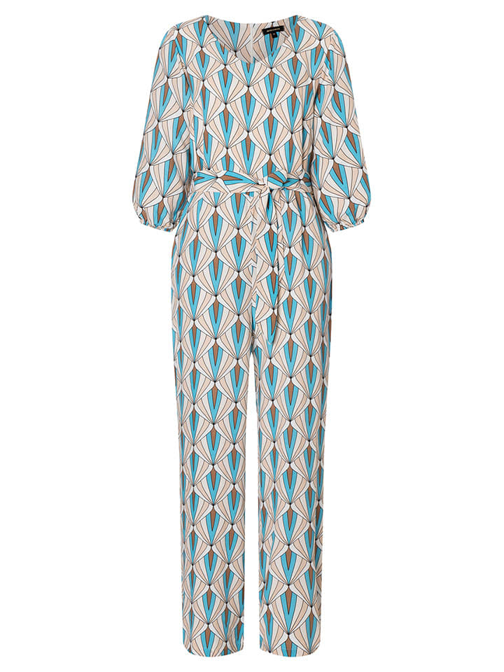 More & More Kombinezon w kolorze beżowo-błękitnym rozmiar: 36