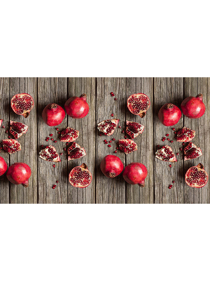 deco Rugs & Carpet Dywan winylowy "Melograno Legno" w kolorze różowo-brązowym rozmiar: 50x200 cm