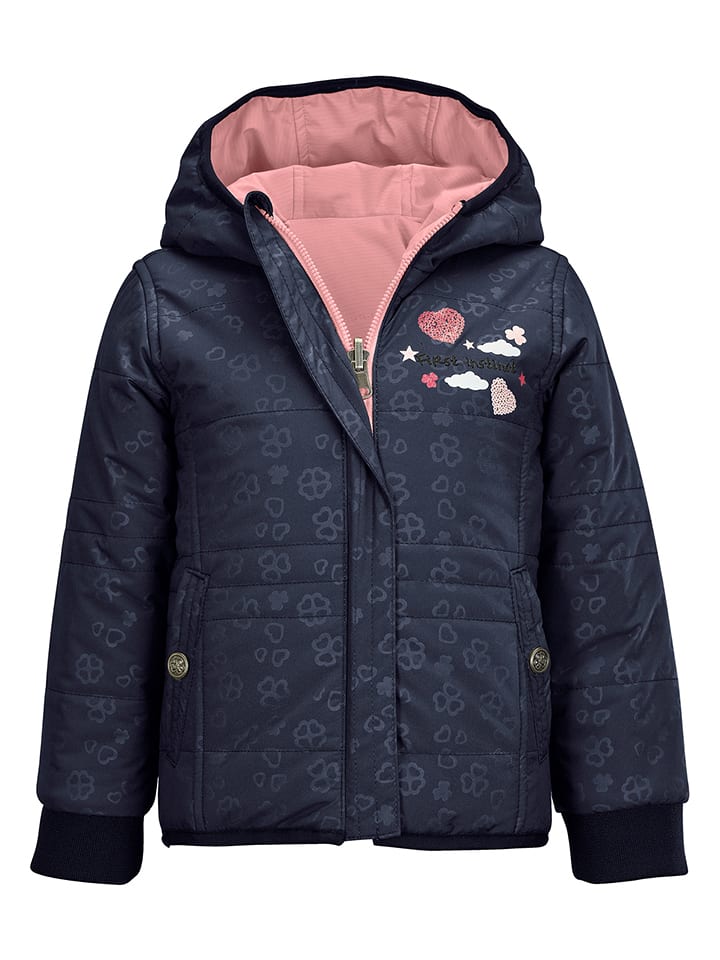 Killtec Dwustronna kurtka funkcyjna w kolorze granatowo-jasnoróżowym rozmiar: 62/68